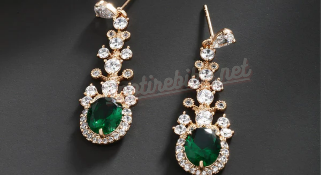 Fine emerald drop earrings